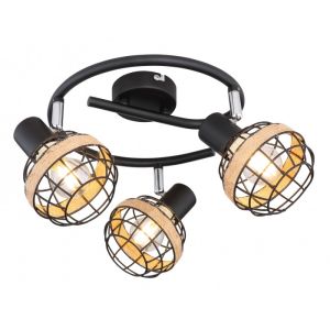 CHARLOTTE-3 Nadgradna  lampa 3xE14 230V crna