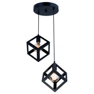 ALLY visilica 2xE27 fi25cmx H90cm crna