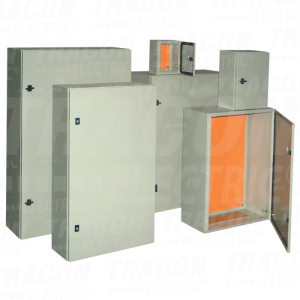 Metalni razv. orman celik siva H×W×D=800×600×300mm. IP55