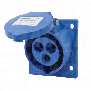 ind. uticnica ugradna kosa16A.  250V. 2P E. 6h. IP44
