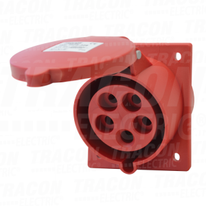 ind. uticnica ugradna kosa32A.  400V. 3P N E. 6h. IP44