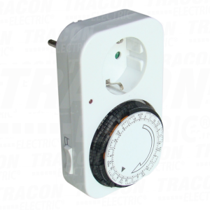 Uklopni sat sa utikacem nedelj ni elektromehanicki230V. 16A.
