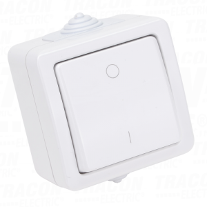 Dvopolni prekidac na zid10AX/2 50VAC. IP54. 102