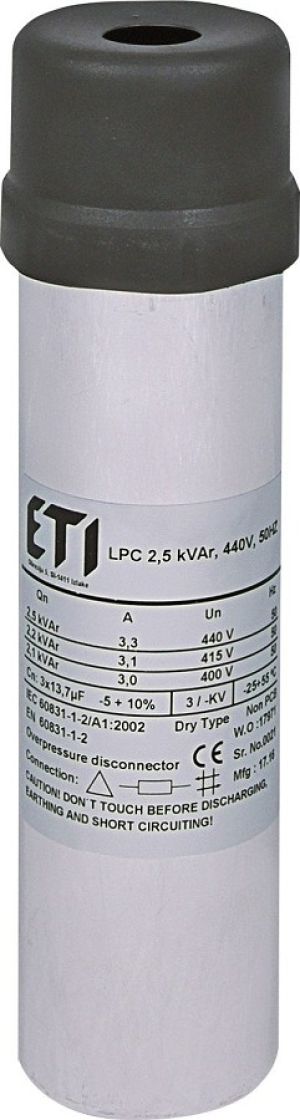 Kondenzatorska baterija LPC 2.5kVAr 440V