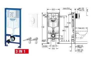VODOKOTLIĆ UGRADNI SKATE SA BELOM TIPKOM &#8211; GROHE 38722001