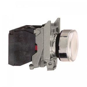 TASTER SVETLECI BELO Ba9 230V AC 1NO1NC