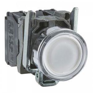 TASTER SVETLECI BELO 24VAC/DC LED 1NO 1N