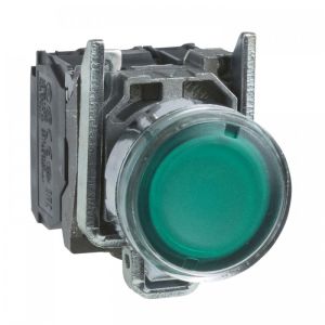 TASTER SVETLECI ZELENO Ba9 230 V AC 1NO1N