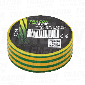 PVC izolaciona traka 10 m 19 mm žuto zelena