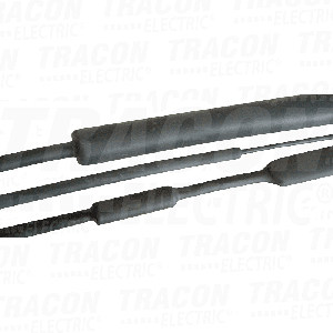 Termoskupljajući bužir sa lepkom 175/55 mm crni